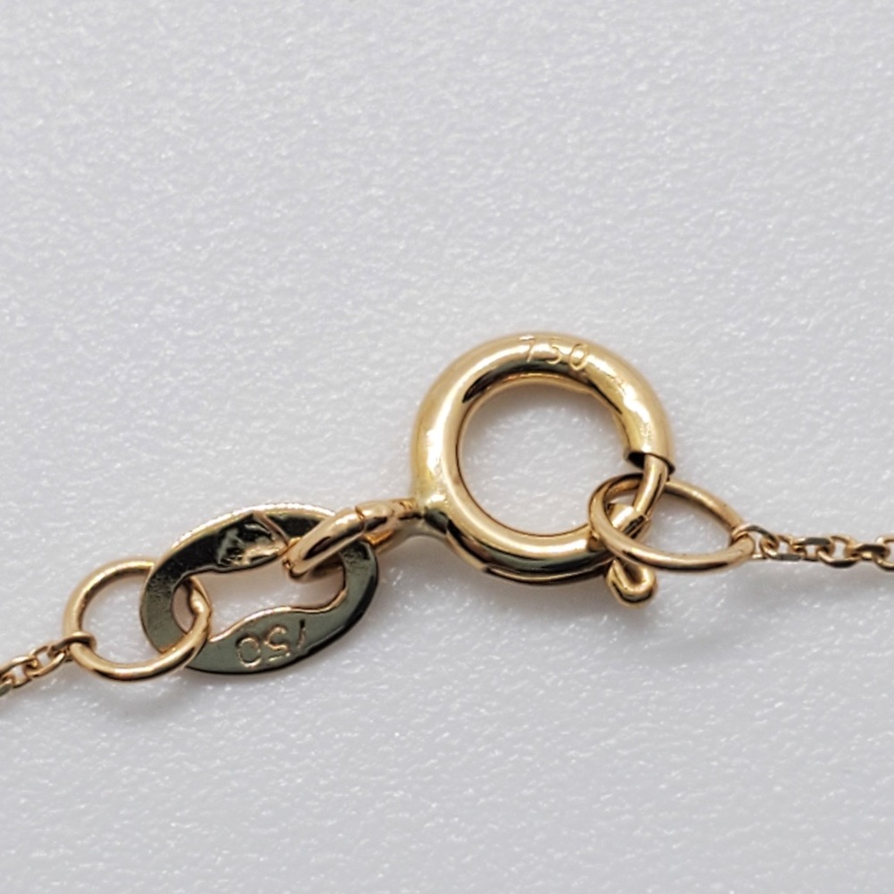 18k solid gold hardware pendant necklace - Picture 7 of 7